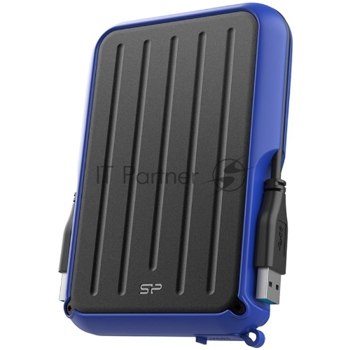 Внешний HDD 2.5" Silicon Power Armor A66, 2TB, USB 3.2 Gen 1 Type-A, 5400 rpm, черно-синий