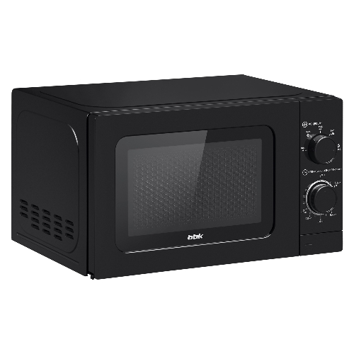 Микроволновая печь BBK 20MWS-717M/B черный, 20 л, 700 Вт, переключатели - поворотный механизм