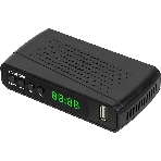 Приставка для цифрового ТВ Hyundai H-DVB520 черный + WiFi-адаптер, DVB-T2, DVB-T, DVB-C, HDMI, USB 2.0 х2