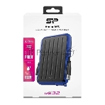 Внешний HDD 2.5" Silicon Power Armor A66, 2TB, USB 3.2 Gen 1 Type-A, 5400 rpm, черно-синий