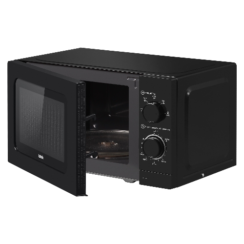 Микроволновая печь BBK 20MWS-717M/B черный, 20 л, 700 Вт, переключатели - поворотный механизм