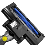 Пылесос вертикальный BRAYER BR4262 черный/желтый, питание от аккумулятора, 200 Вт, уборка сухая, пылесборник 1 л