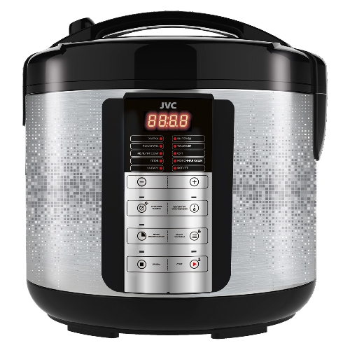 Мультиварка JVC JK-MC500 черный/серебристый, 4 л, 860 Вт, кнопки, 11 программ