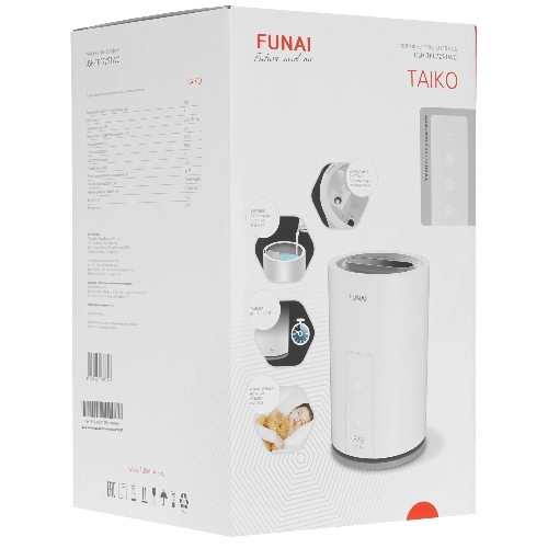 Увлажнитель воздуха FUNAI TAIKO USH-TKE7251WC белый, 30 м², 5 л