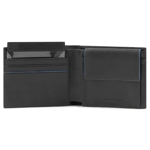 Кошелек мужской Piquadro Blue Square Revamp PU4188B2VR/N, натур.кожа, черный