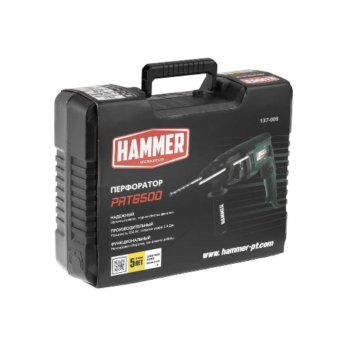 Перфоратор Haммer Flex PRT650D, SDS-plus, 650 Вт, 2,4 Дж, от сети