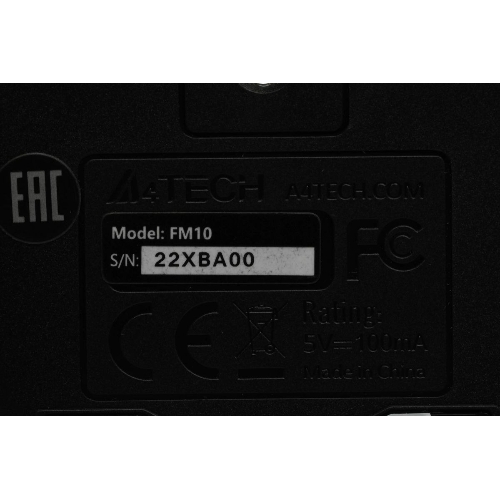 Мышь проводная A4Tech Fstyler FM10 черный/синий, 1600 dpi, USB, кнопки - 4