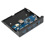 Планка USB 3.0 на переднюю панель 3.5" Gembird FP3.5-USB3-4A, USB, 4xUSB-A 3.0