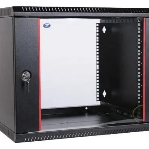 Шкаф телекомм. настенный разборный ЦМО 9U (600х650) дверь стекло, черный