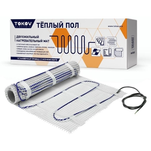 Комплект "Теплый пол" (мат) 150Вт/кв.м 5кв.м TOKOV ELECTRIC TKE-MAT150-750-5