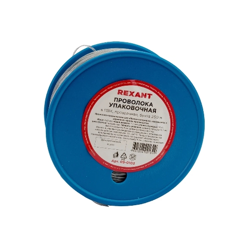 Проволока упаковочная в ПВХ Rexant 09-0103 прозрачная, бухта 250 м