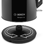 Чайник электрический Bosch TWK3P423 1.7 л, 2400 Вт, черный (корпус: нержавеющая сталь)
