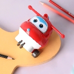 Точилка для карандашей механическая Deli EH517 Super Wings 1 отверстие пластик красный коробка (упак.:1шт)