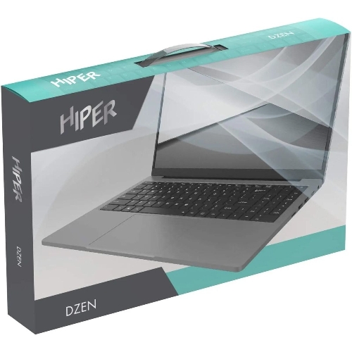 Ноутбук Hiper DZEN 15.6" IPS Intel Core i5 1135G7 8Gb/256SSDGb/noDVD/Int:Intel UHD Graphics/Cam/BT/WiFi/43.8WHr/war 1y/1.7kg/Silver/DOS