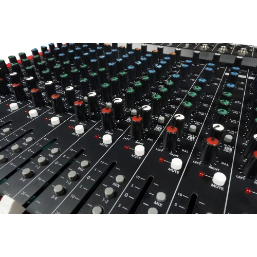 Микшерный пульт PROEL [MQ1642X] 16-ти канальный, 24 бит/48 кГц DSP, Bluetooth, медиа-плеер, 8x Combo XLR микр./лин. входа, 4x XLR+1/4" TRS (L/R) стерео микр./лин. входа, 2x XLR+1/4" TRS Main вых., 2x2 USB аудио интерфейс, 2x USB-A порта
