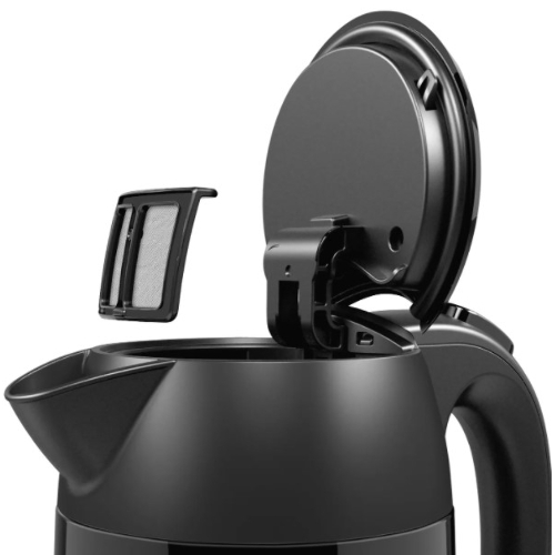 Чайник электрический Bosch TWK3P423 1.7 л, 2400 Вт, черный (корпус: нержавеющая сталь)