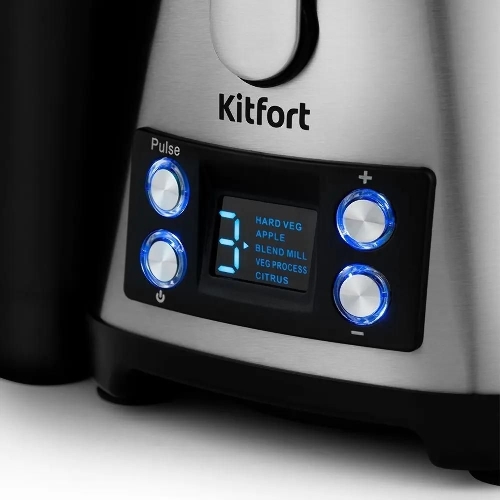 Кухонный комбайн Kitfort KT-1395 800Вт серебристый/черный