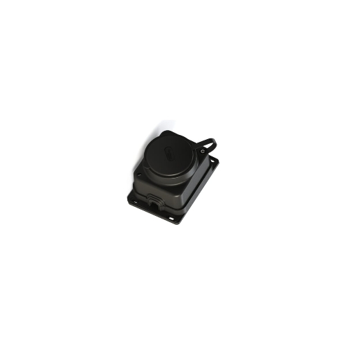 Колодка MultiSet 1х розетка 2К+З 16А/250В IP44 каучуковая черн. SE MST4003BK