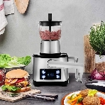 Кухонный комбайн Kitfort KT-1395 800Вт серебристый/черный