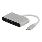Кард-ридер Digma CR-С2501-S/серебристый/SD/TF/micro-SD/USB Type-C/алюминий