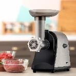 Мясорубка электрическая Vitek VT-3636 серебристый, 1700 Вт, 1.7 кг/мин, реверс, насадки - 4