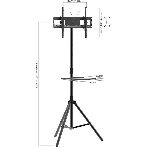 Подставка для телевизора Arm Media TR-STAND-2 черный, 32"-70" макс. 40 кг, напольный, фиксированный
