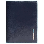 Кошелек мужской Piquadro Blue Square PU1393B2/BLU2, натур.кожа, темно-синий