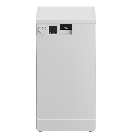 Посудомоечная машина Beko DVS050R01W, белый, 44.8 см, 10 компл., сушка конденсационная, 49 дБ, класс A