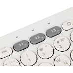 Клавиатура беспроводная Logitech K380, Bluetooth, белый