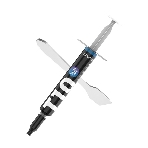Термопаста ALSEYE T10 Thermal conductivity: 13.9W/m-k Color: Gray Conductivity: non-conductive specific gravity: 2.7g/cm@25 Capacity: 1.2мл Weight: 2G