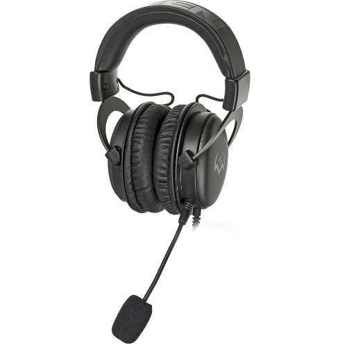 Гарнитура проводная игровая SVEN AP-G999MV с микрофоном серый (50 мм, мини-джек (стерео) O 3,5 мм (4 pin))