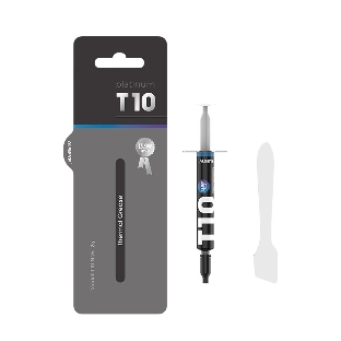 Термопаста ALSEYE T10 Thermal conductivity: 13.9W/m-k Color: Gray Conductivity: non-conductive specific gravity: 2.7g/cm@25 Capacity: 1.2мл Weight: 2G
