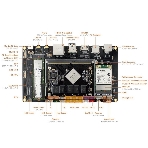 Одноплатный компьютер Firefly AIO-3399J-4Gb 4G+16G HDMI IN, Core-3399J soldered with his backplane