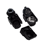 Кофеварка Polaris PCM 2020 3-in-1 черный/нержавеющая сталь, исп. кофе - молотый/капсулы, 0.8 л, 1450 Вт, 20 бар