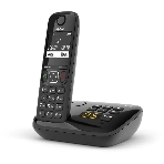 Радиотелефон Dect Gigaset AS690A черный автооветчик АОН