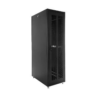 Шкаф серверный напольный ЦМО ШТК-Э, IP20, 48U, 2254х800х1000 мм (ВхШхГ), дверь: перфорация, боковая панель: сплошная, разборный, черный