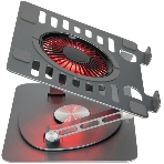 Подставка для ноутбука Digma D-NCP170-1xRGb110-360 17" 240x230x50мм 28дБ 2xUSB 1x 110ммFAN 940г Fan-control алюминий серый