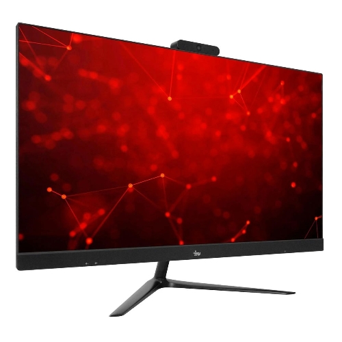 Моноблок IRU Агат 313 23.8" Full HD i3 10100 (3.6) 8Gb SSD512Gb UHDG 630 Free DOS GbitEth WiFi BT 120W клавиатура мышь Cam черный 1920x1080 (RUS)