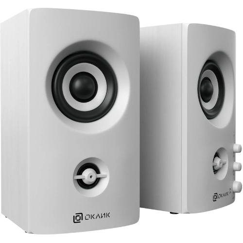 Акустическая система Oklick OK-164 2.0 белый 30Вт