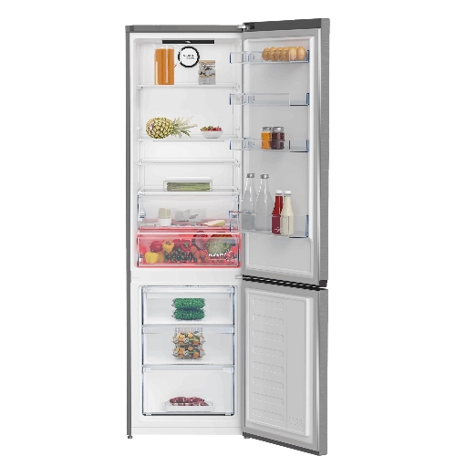 Холодильник с морозильником Beko B3RCNK405HDX серебристый