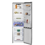 Холодильник с морозильником Beko B3RCNK405HDX серебристый