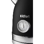 Чайник электрический Kitfort КТ-6102-1 черный с серебром