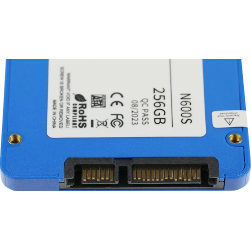 Накопитель SSD Netac N600S, 256Gb, SATA III, 2.5", R/W 540/490