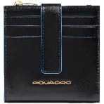 Картхолдер Piquadro Blue Square PP6843B2R/N черный, натуральная кожа