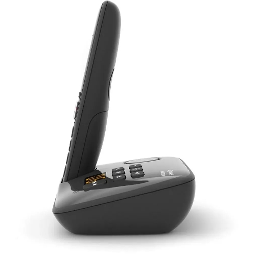 Радиотелефон Dect Gigaset AS690A черный автооветчик АОН