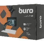 Кронштейн для мониторов ЖК Buro M1 черный 15"-32" макс.9кг крепление к столешнице поворот и наклон