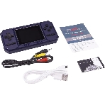 Портативная игровая консоль PGP AIO Junior FC25c синяя (500 игр, 8 Bit, 3.0 " HD, Micro USB, 850 мAч, microSD, AV)