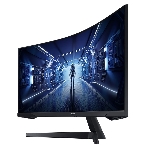 Монитор 34" Samsung Odyssey G5 C34G55TWWI VA 3440x1440, 165 Гц, 1 мс, 21:9, 250 кд/м2, 1xHDMI, 1xDP, изогнутый, черный