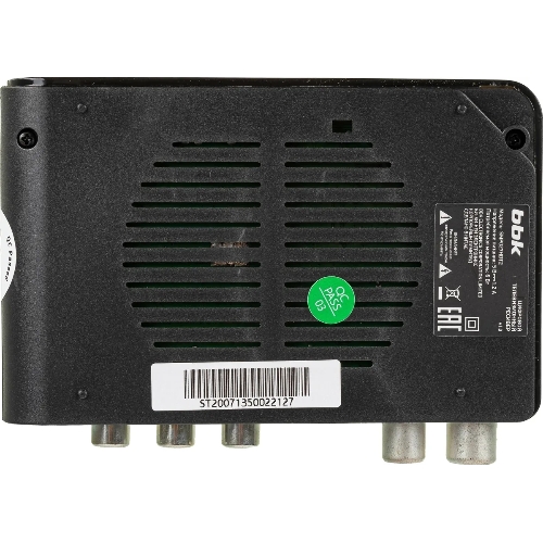 Приставка для цифрового ТВ BBK SMP027HDT2 черный, DVB-T2, DVB-T, HDMI, USB 2.0