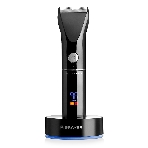 Машинка для стрижки BRAYER BR3400, LED-дисплей, 4 насад, турбо, титан. покр, регу. высоты лезвий